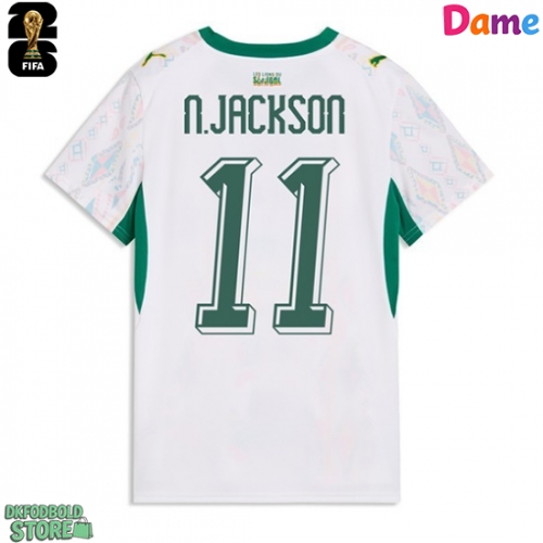 Senegal Nicolas Jackson #11 Replika Hjemmebanetrøje Dame VM 2026 Kortærmet